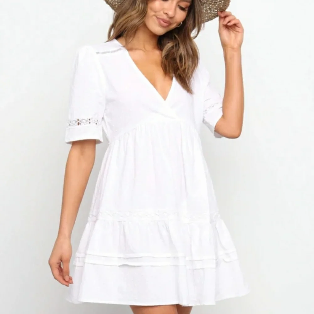 NWT Petal + Pup Hamidi Dress White SZ EURO 10/US 6 - Picture 2 of 9